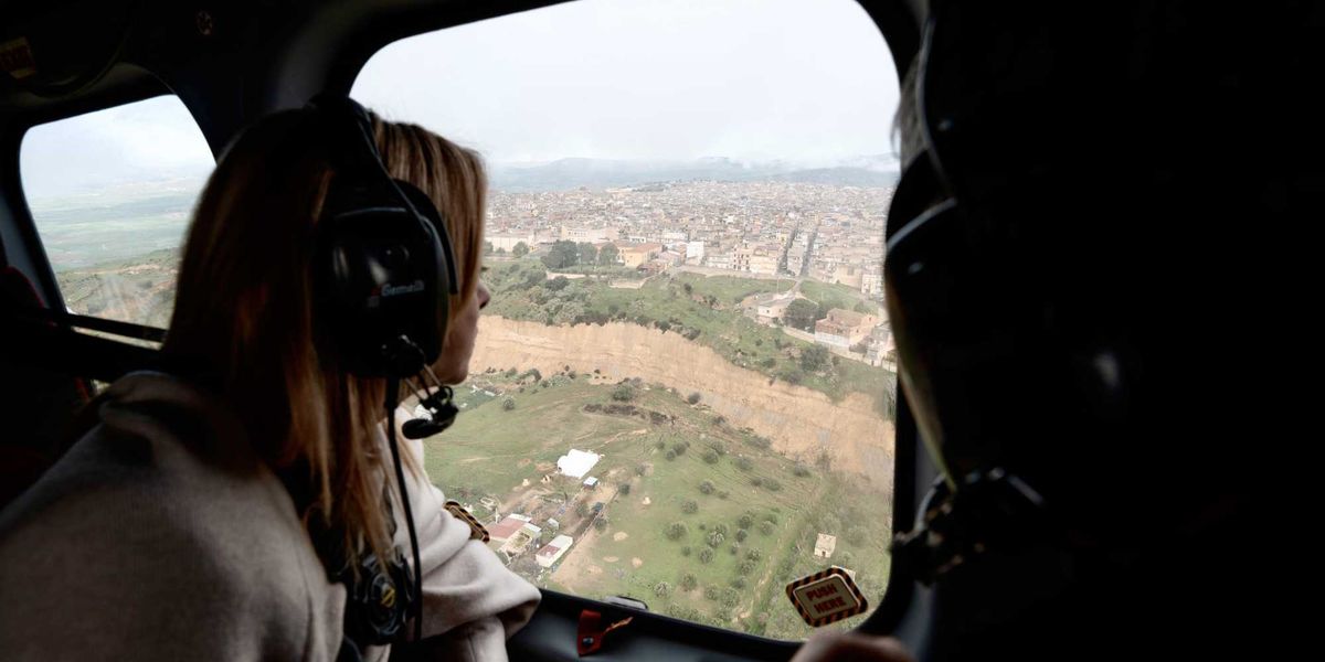 Niscemi, Meloni: «Nessuna vittima grazie ai piani di prevenzione»