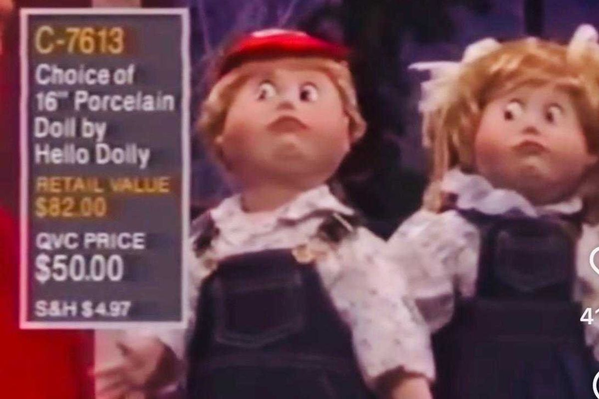 90s, Gen X, QVC, Hello Dolly, vintage dolls, porcelain dolls