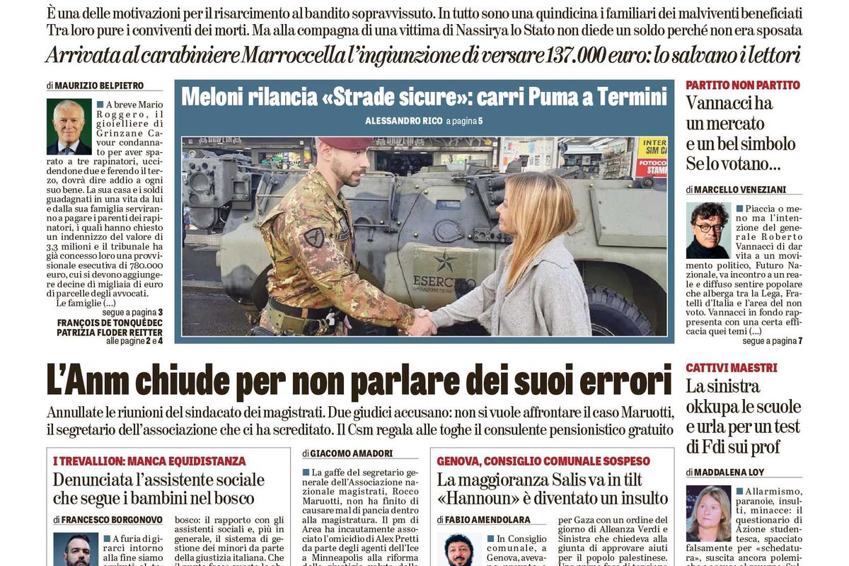 Oggi in edicola