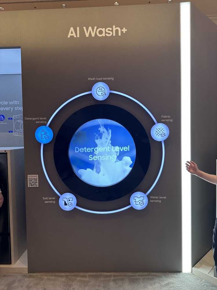 photo of Samsung AI Wash display at CES Show 2026
