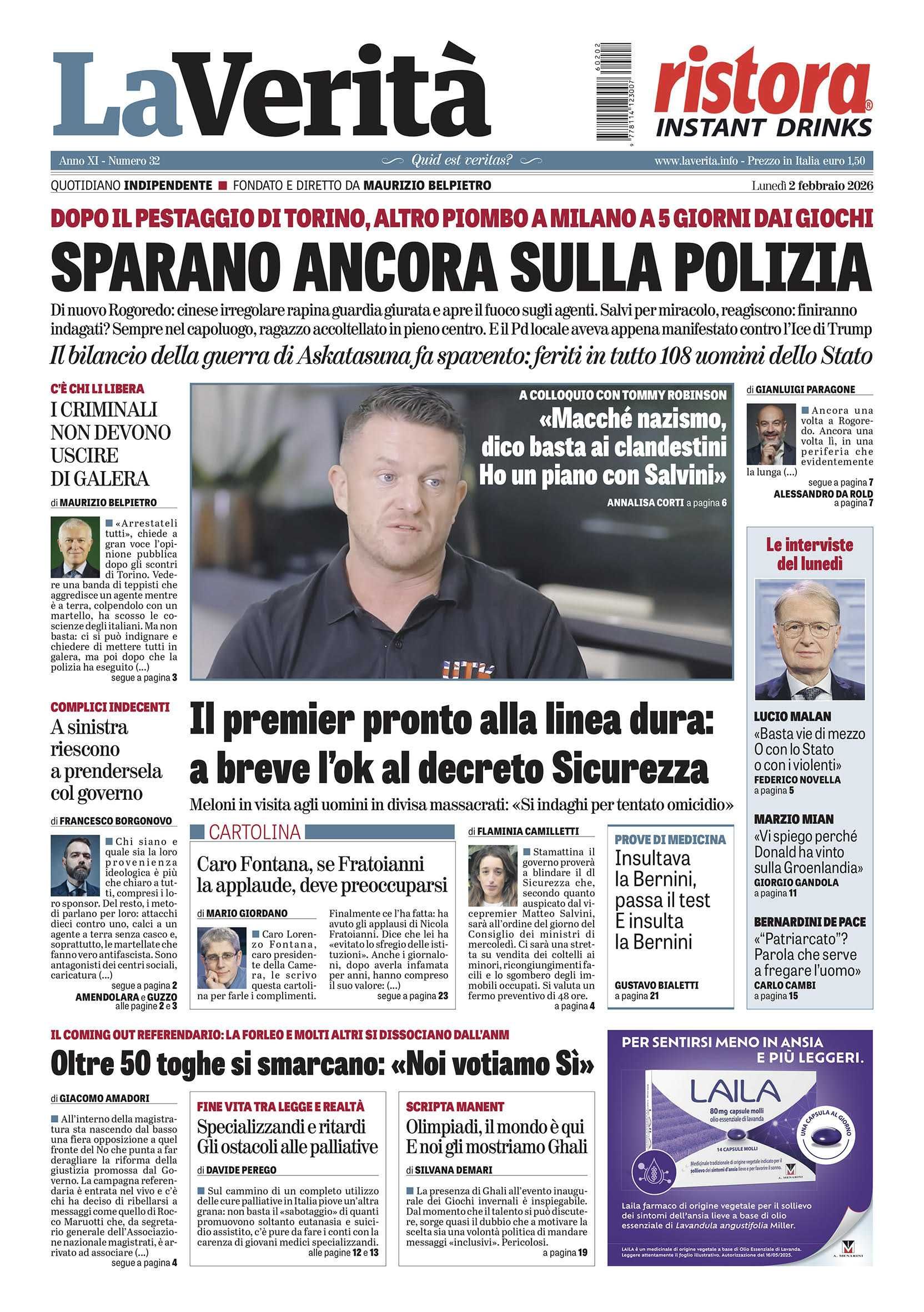 Oggi in edicola