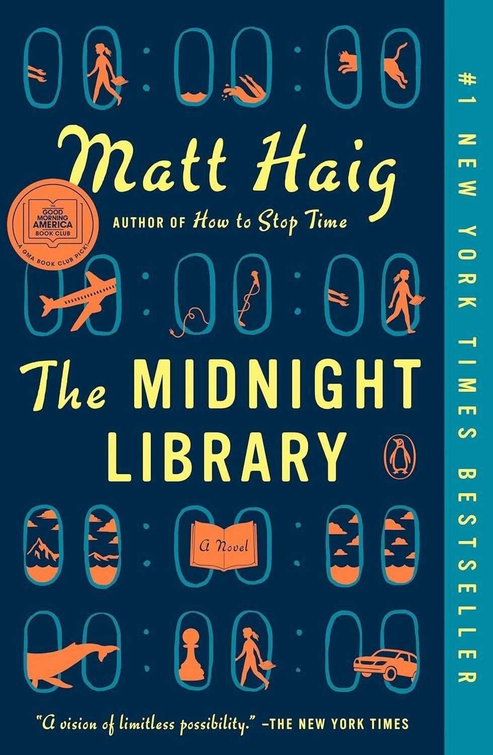 The Midnight Library, Matt Haig, author, books, life-changing books