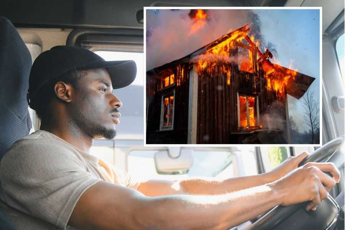 ups driver, ups, hero, house fire, elderly woman, orange county, california, local news, good news, ktla