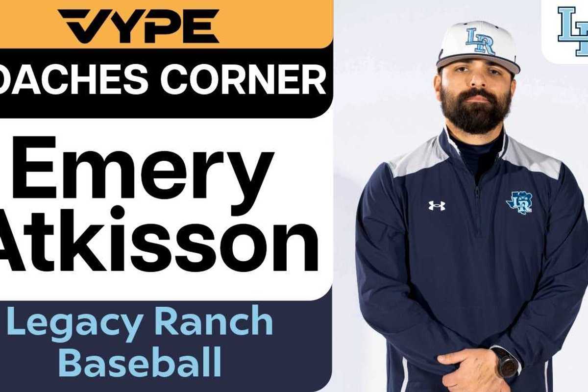 VYPE COACHES CORNER | Legacy Ranch High School Baseball Coach Emery Atkisson