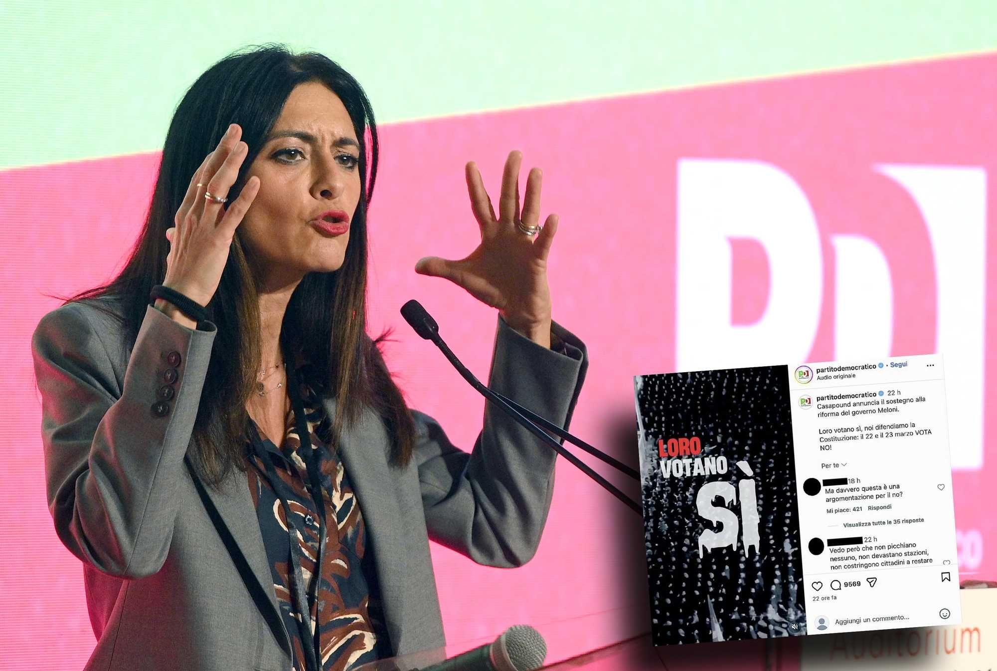 Autogol Pd: «Chi vota Sì è un fascista». Dem per il Sì infuriati