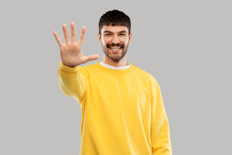 five, five fingers, five tips, man, advice, help