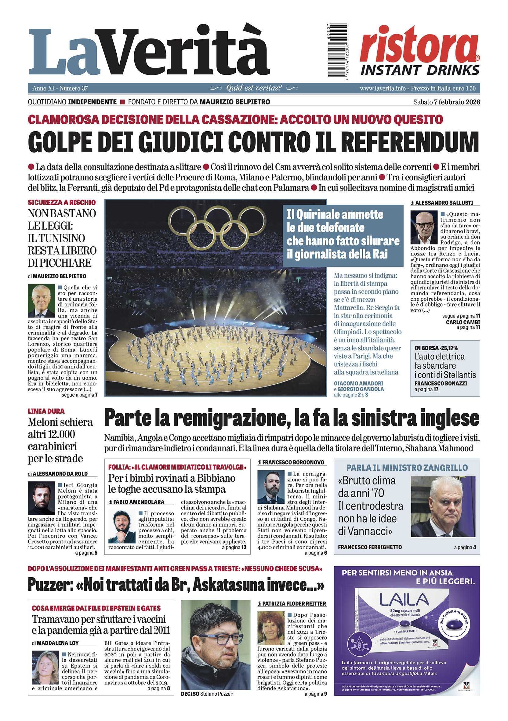 Oggi in edicola