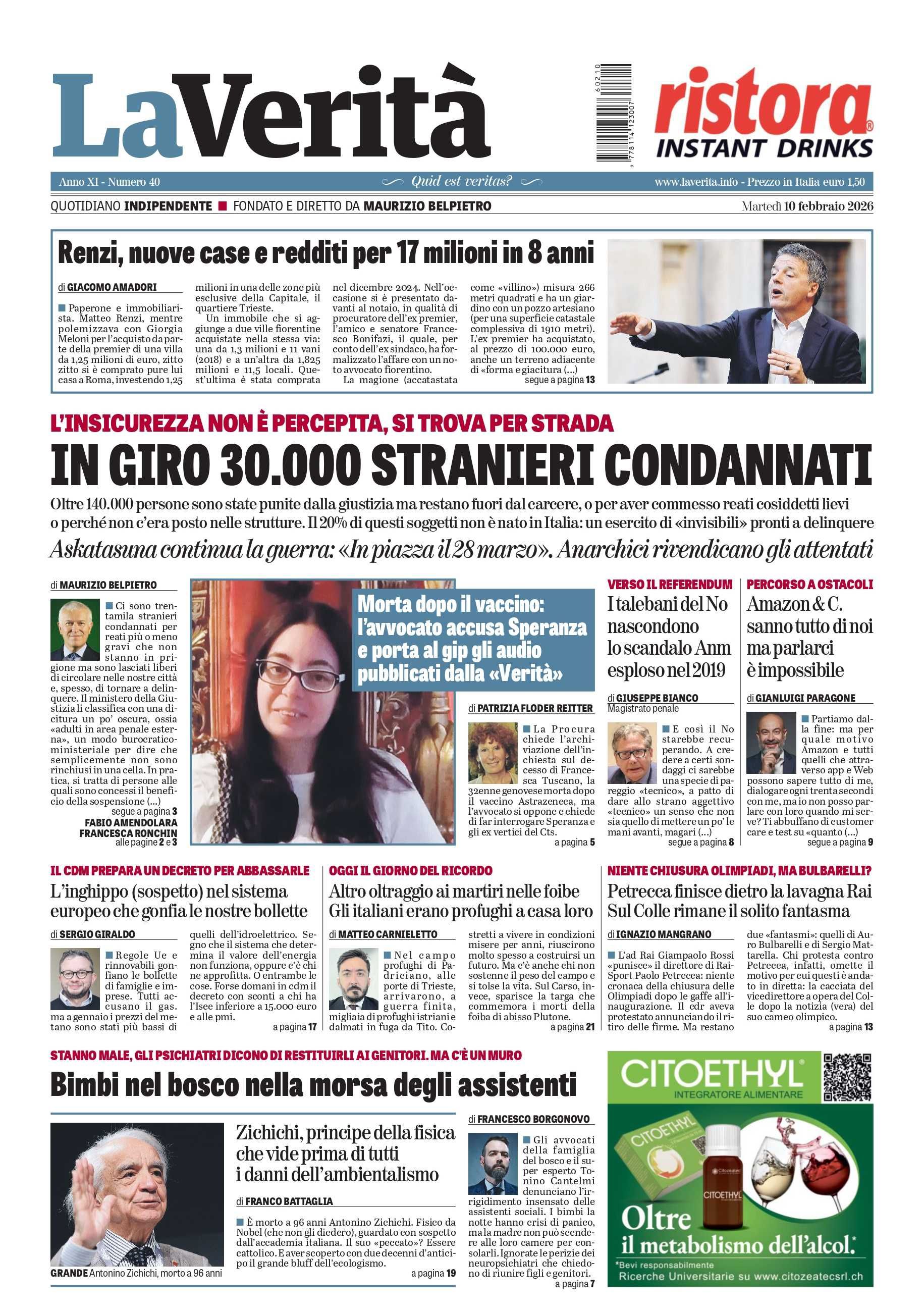Oggi in edicola