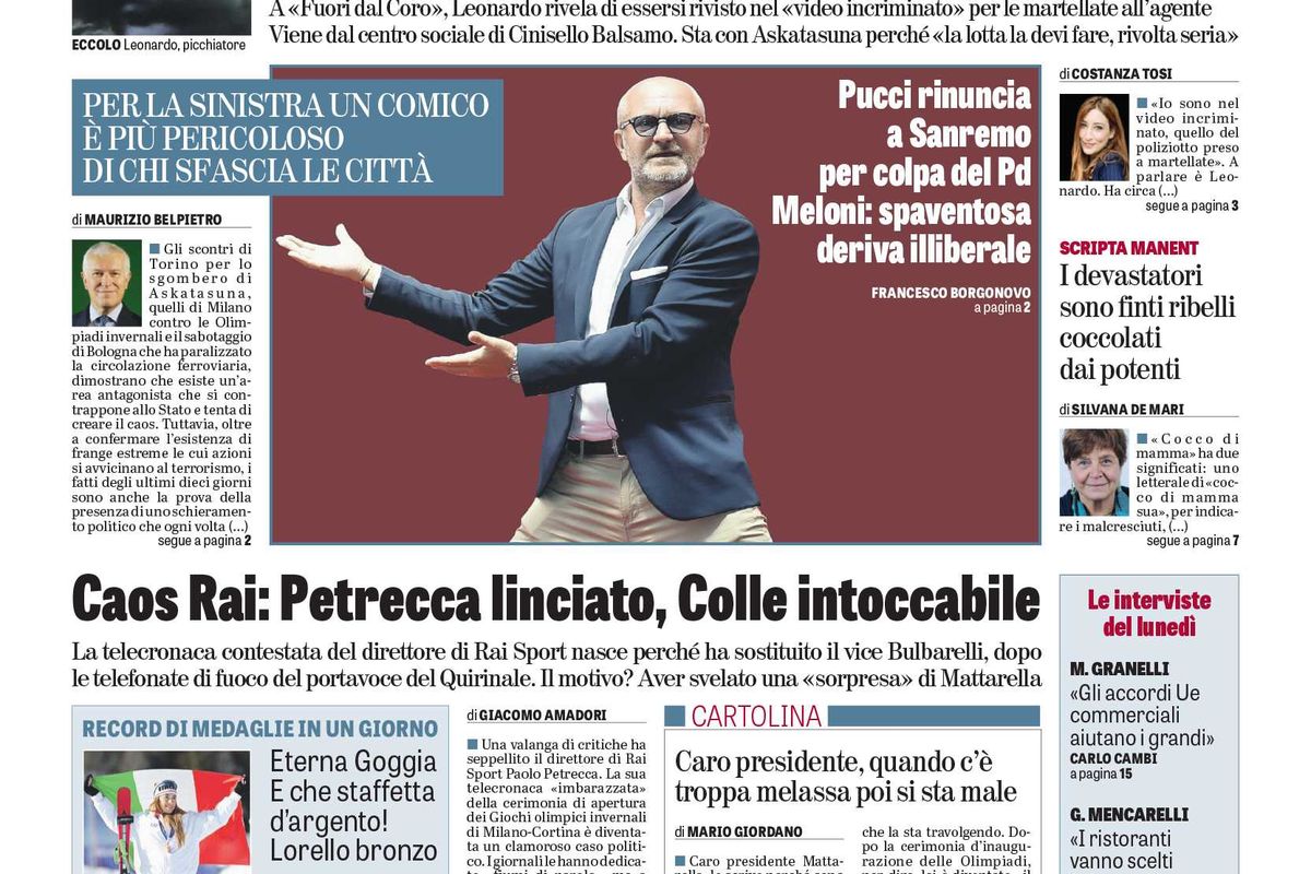 Oggi in edicola