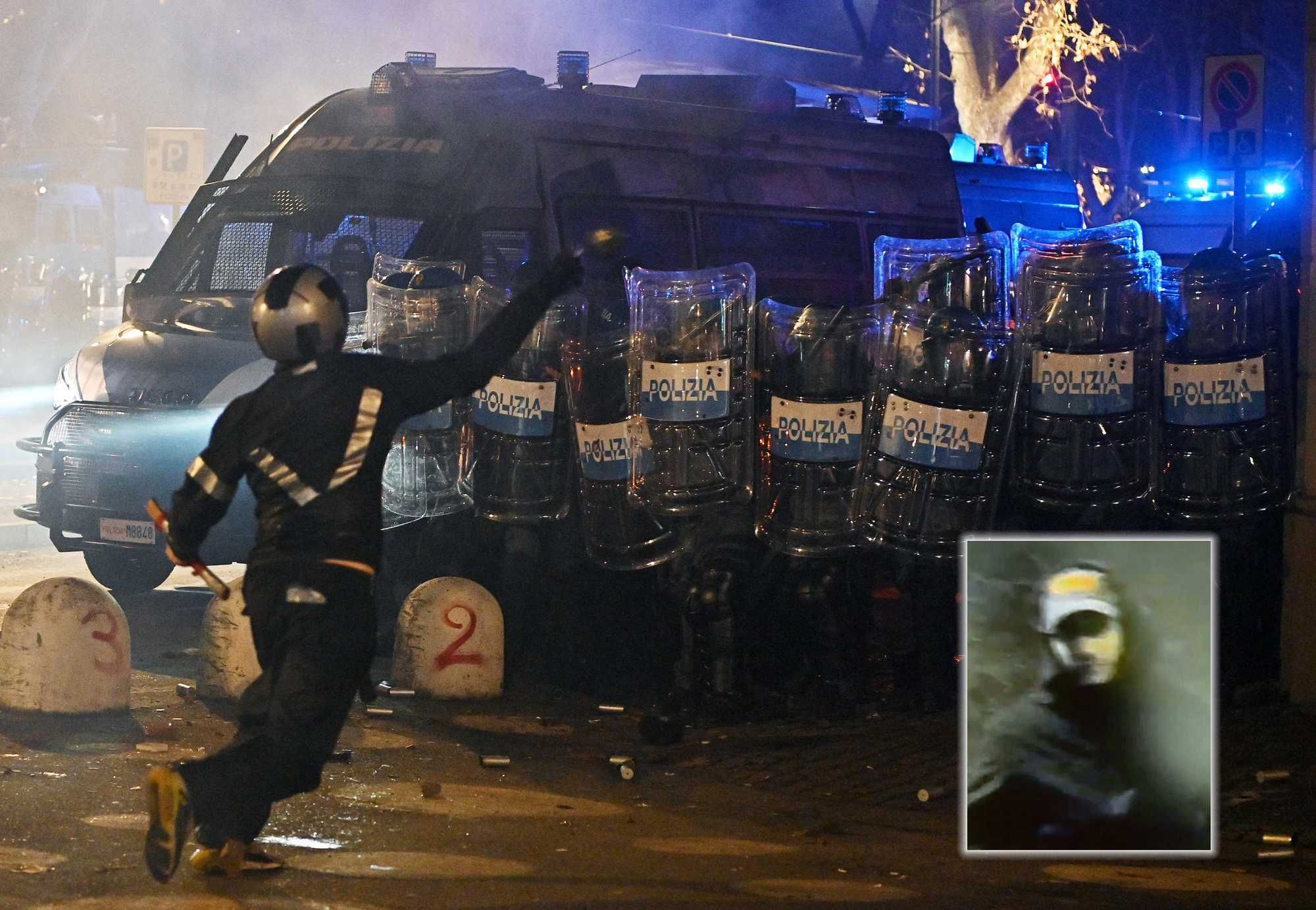 Abbiamo scovato un picchiatore del poliziotto pestato a Torino