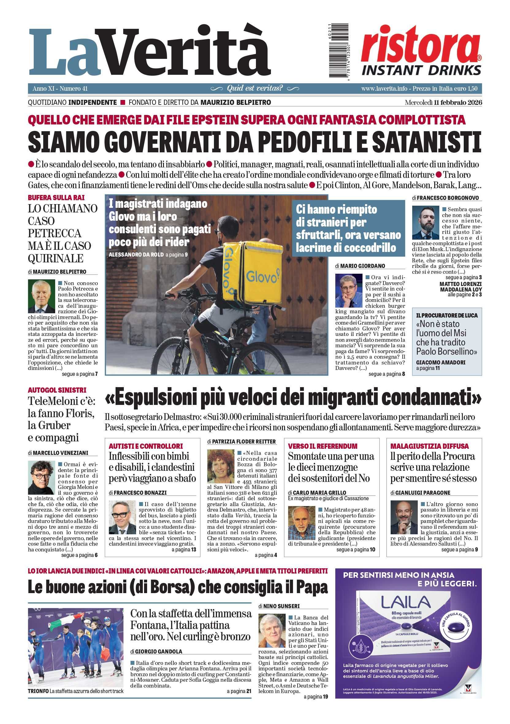 Oggi in edicola