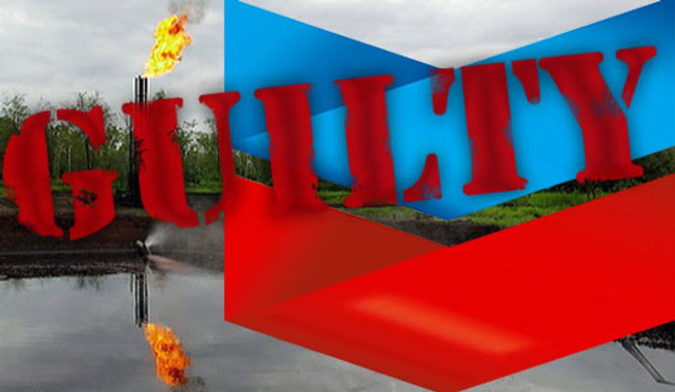 Chevron Guilty Verdict Upheld by Ecuador Appellate Court