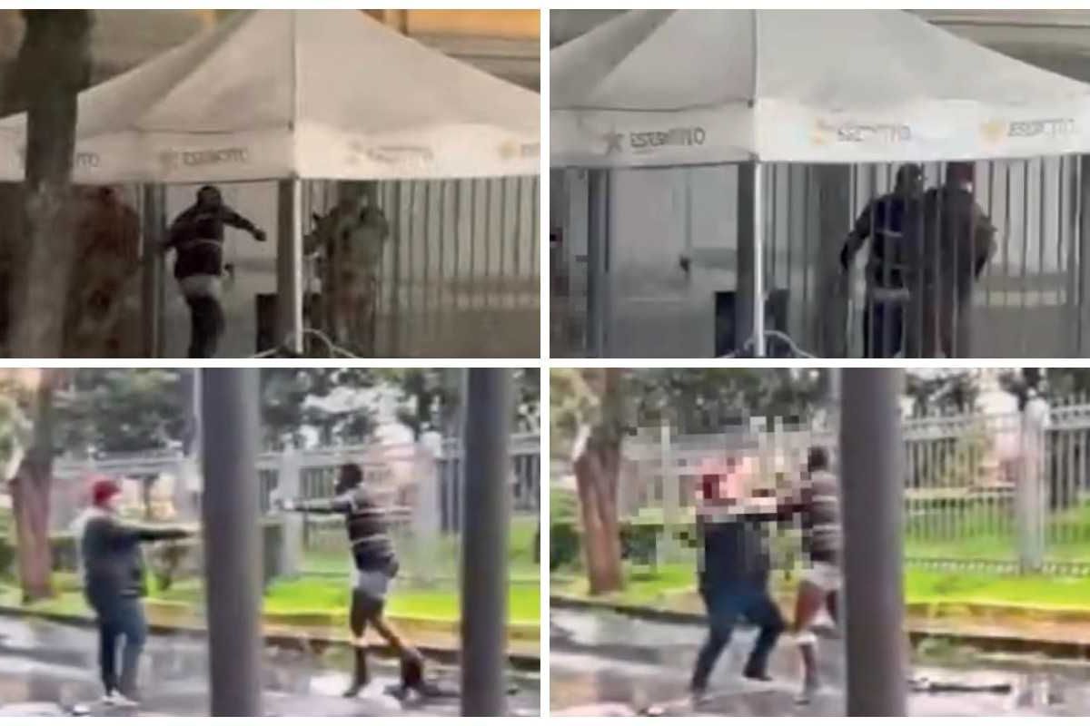 Africano prende a pugni un soldato