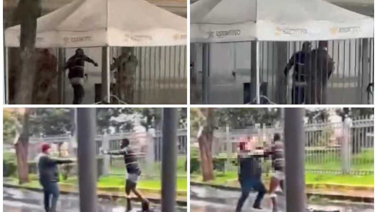 Africano prende a pugni un soldato