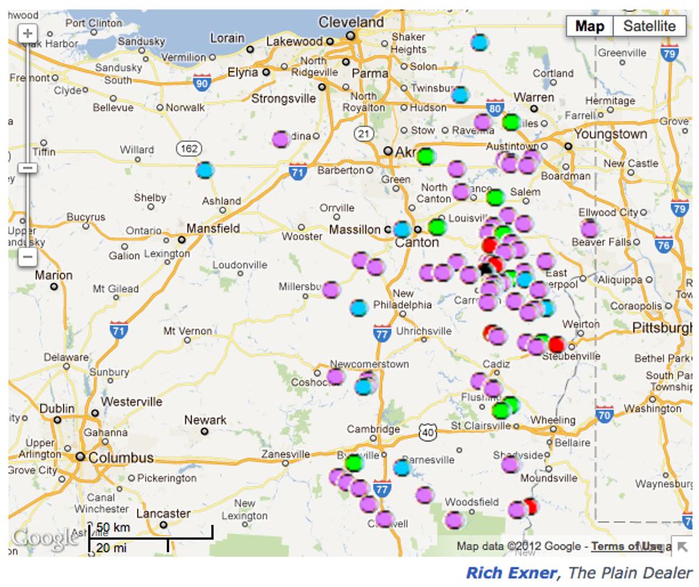 Map Of Eastern Ohio Map With Cities