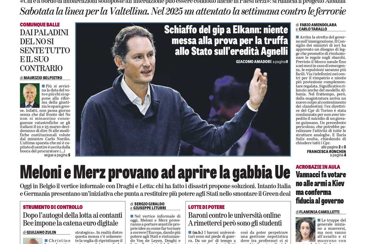 Oggi in edicola
