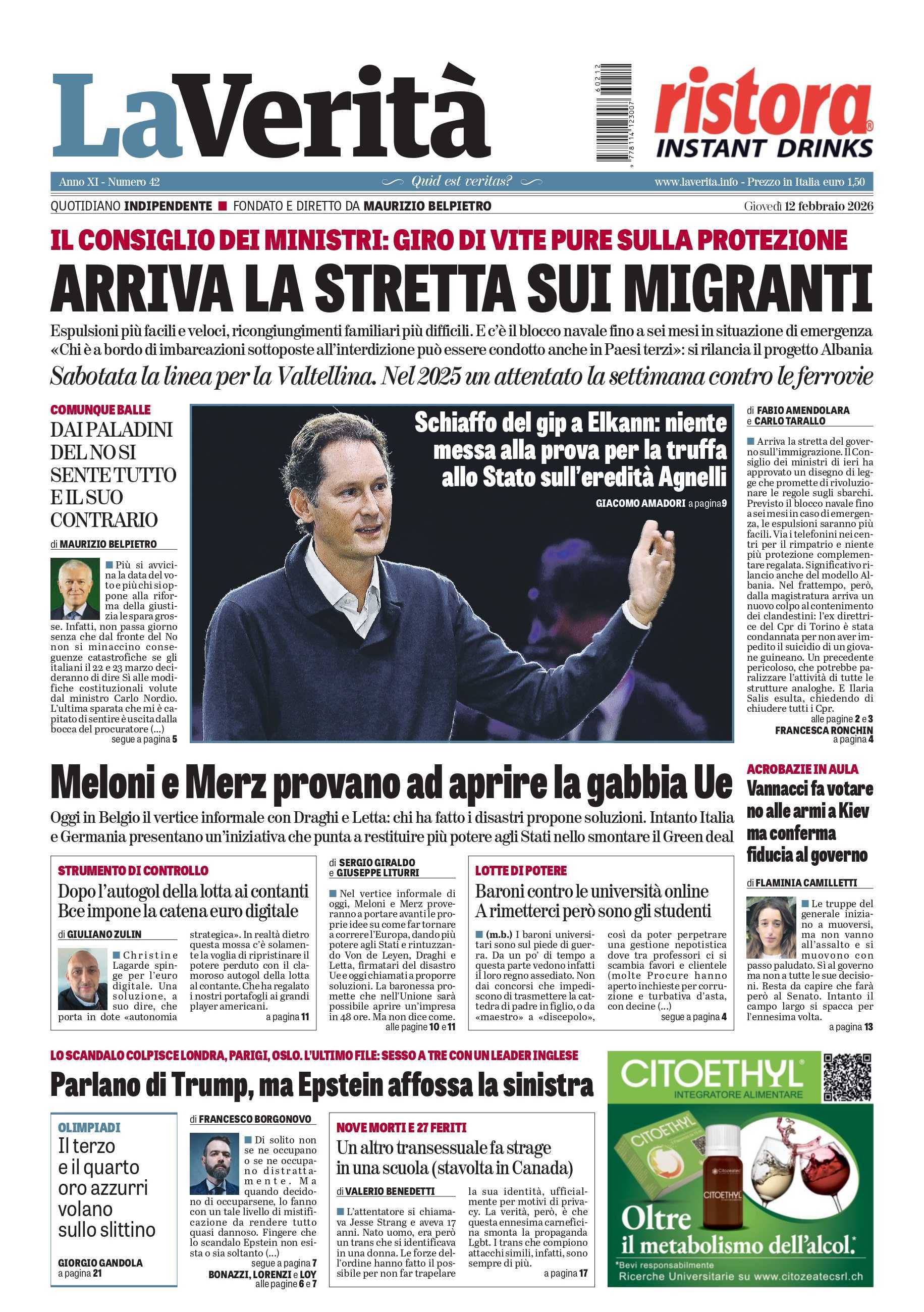 Oggi in edicola