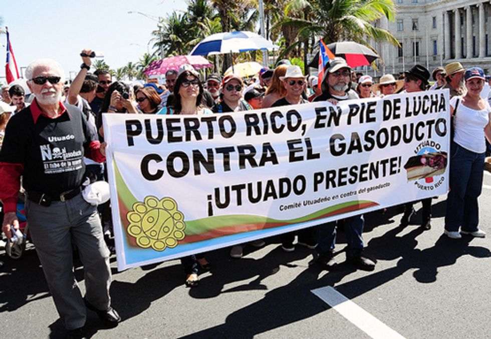 Puerto Ricans Protest Proposed Gas Pipeline