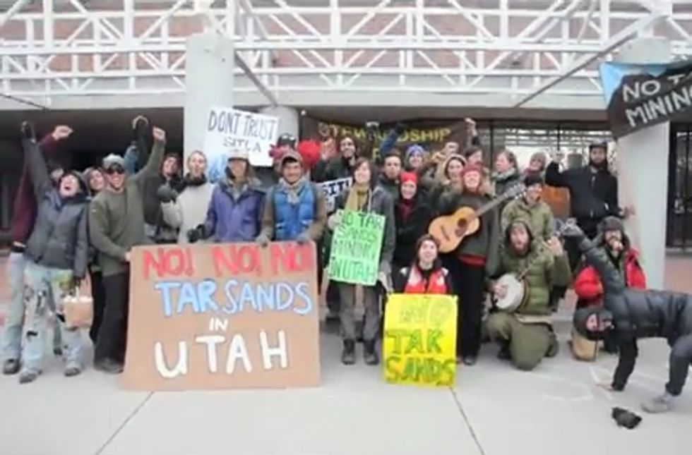 Earth First! Protests Tar Sands Plans in Utah