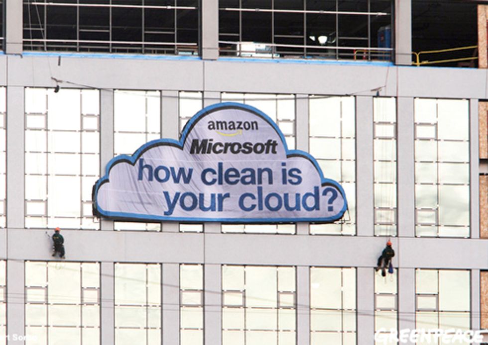 Activists Float Question to Amazon and Microsoft: How Clean Is Your Cloud?