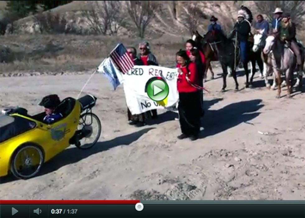 Cowboys, Indians and Daryl Hannah Ride for Renewables