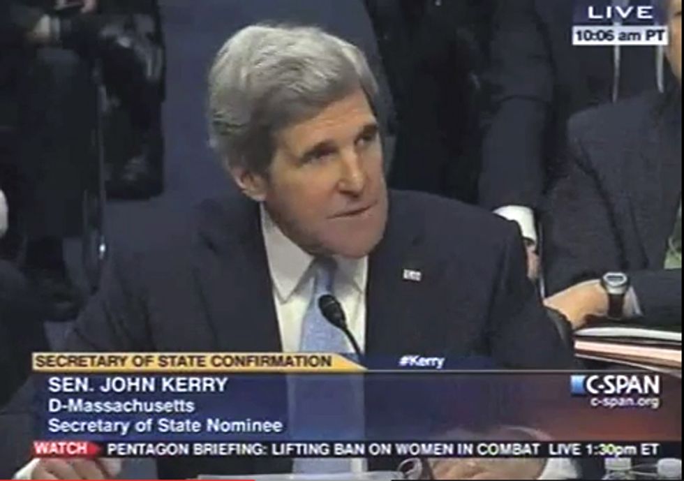 MUST SEE VIDEO: Sen. Kerry Takes Strong Stand on Climate Change at Sec. of State Confirmation Hearing