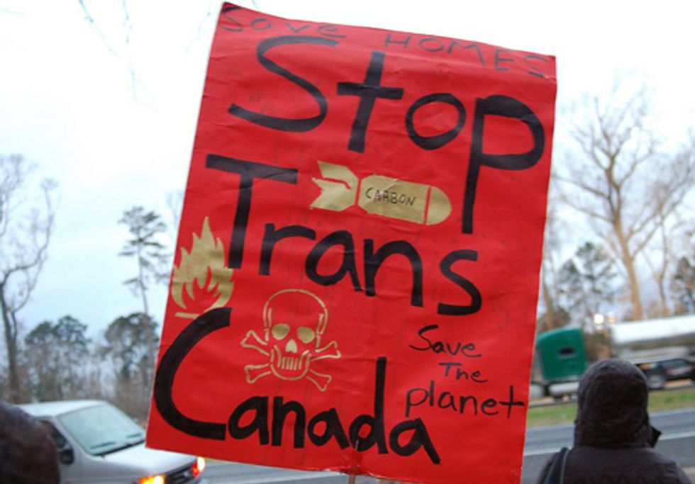 BREAKING: Oklahoma Resident Locks Herself to Equipment to Protest Tar Sands Pipeline