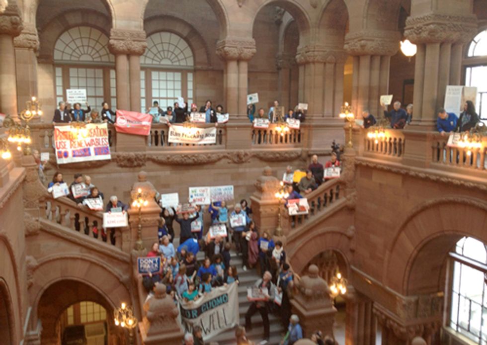 Hundreds Rally Telling Gov. Cuomo: 'Not One Fracking Well'