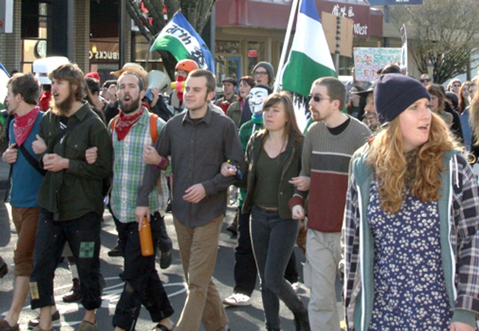 150 March in Eugene to Protest Extractive Industries