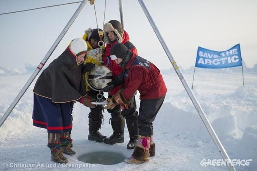 Youth Explorers Reach North Pole, Bury Time Capsule for Save the Arctic Campaign
