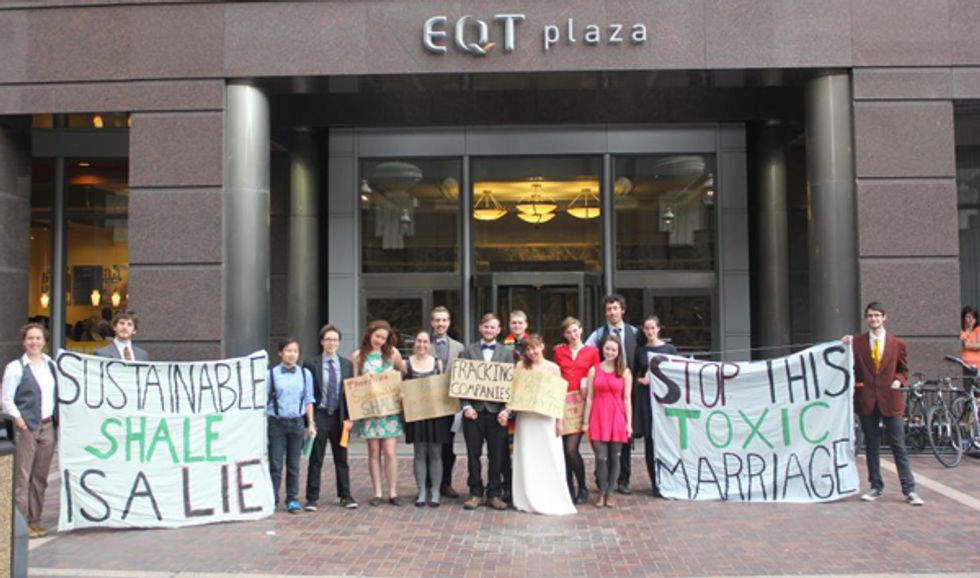 Mock Wedding Illustrates Misguided Marriage Between Fracking Industry and Environmental Groups