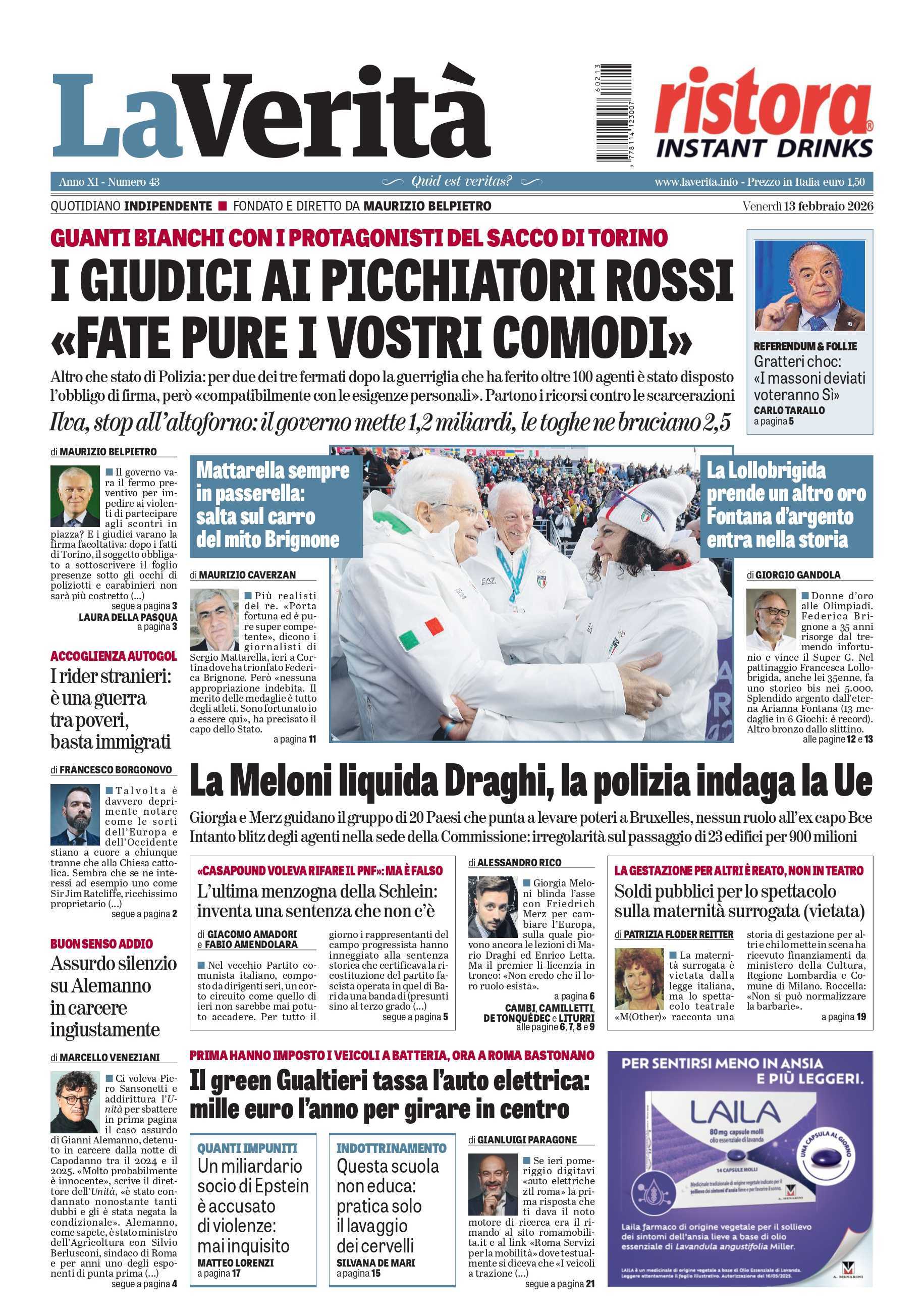 Oggi in edicola