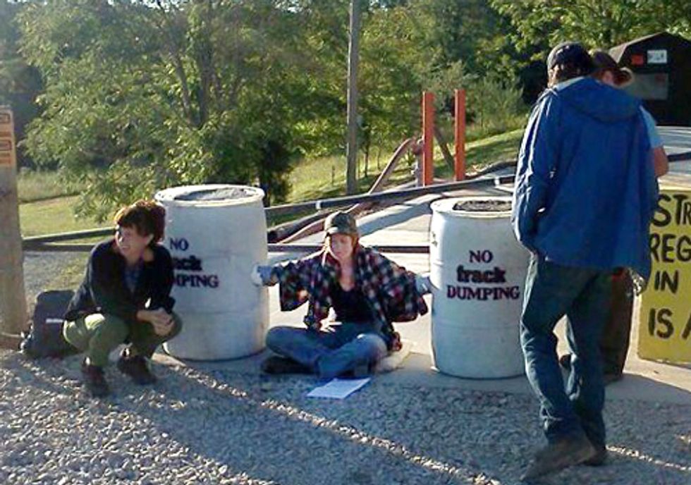Ohio Woman Arrested for Blocking Gate to Wastewater Injection Well Site
