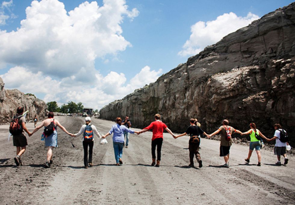 Protesters Shut Down Obama Backed Strip Mine in West Virginia