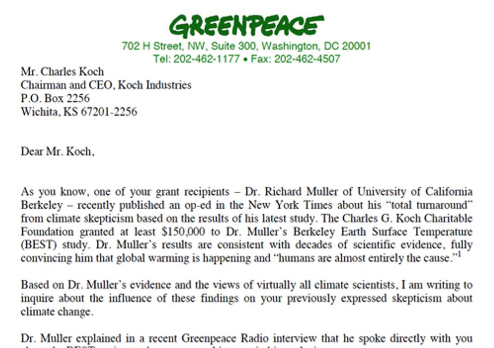 Have the Kochs Had a Change of Heart?