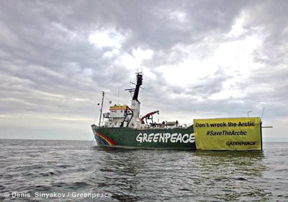 Greenpeace Continues Action to Stop Russian Oil Giant from Drilling in Arctic