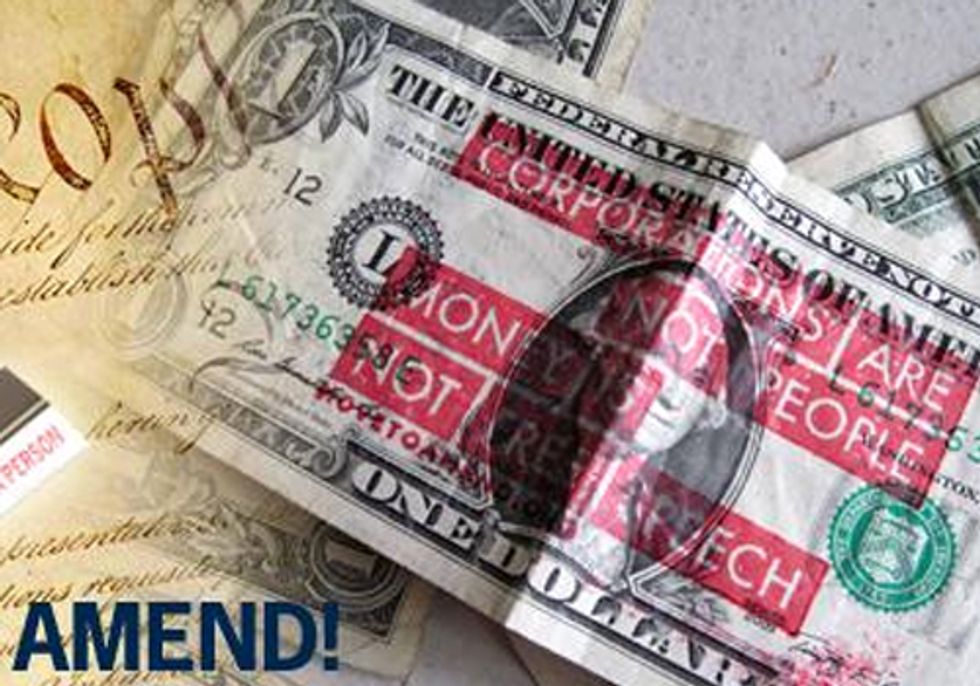 Corporations are NOT People—Time to Stamp Money Out of Politics