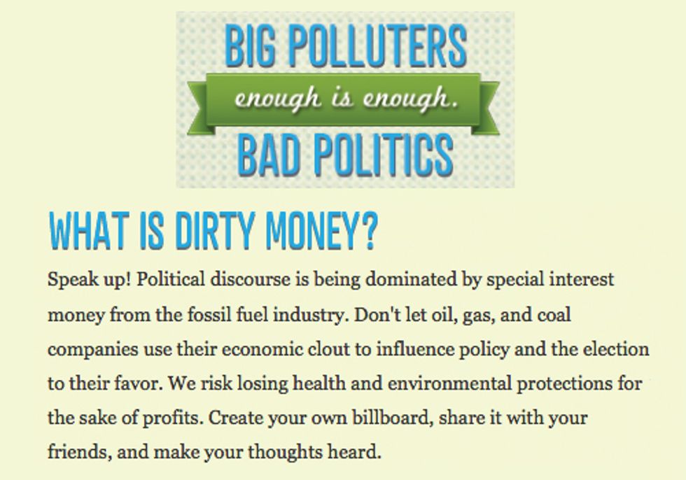 New Website Lets Voters Create Humorous Ads Exposing Money in Politics