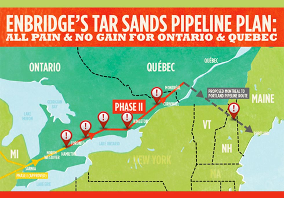 Enbridge's Hidden Agenda to Export Dangerous Tar Sands Through Ontario Exposed