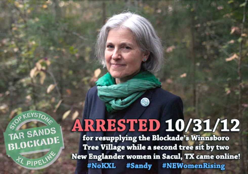 Green Party Presidential Candidate Arrested in TransCanada Keystone XL Tar Sands Blockade