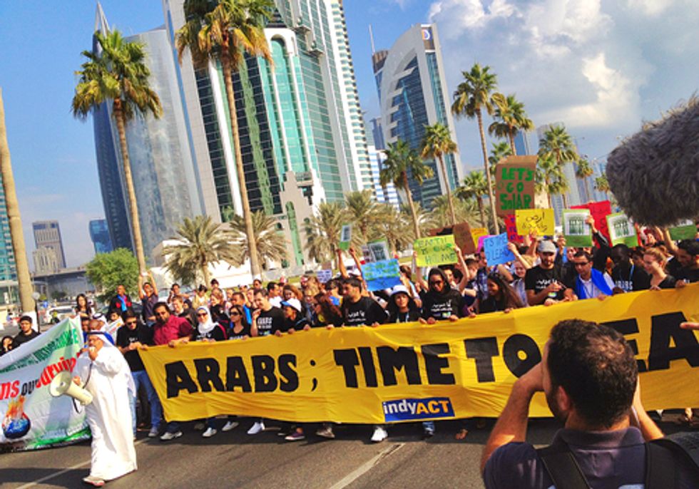 Hundreds March During UN Climate Conference Demanding Urgent Action on Climate Change