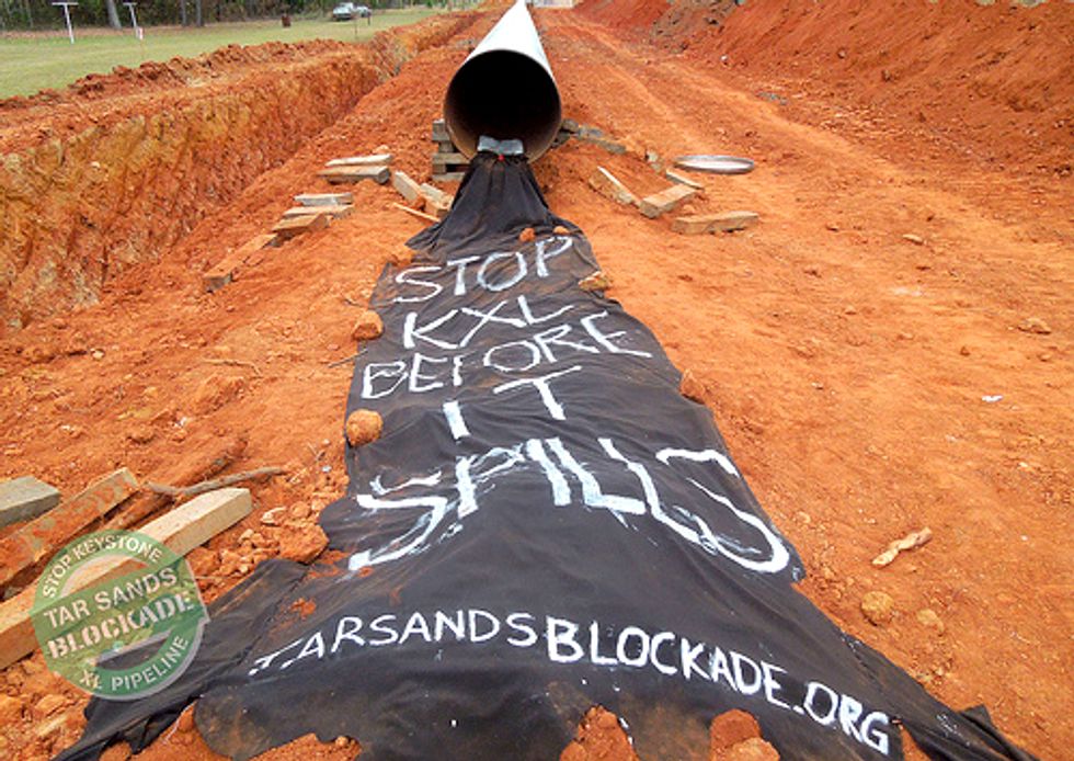 Three Arrested in Pipeline Barricade Action to Halt Keystone XL Construction