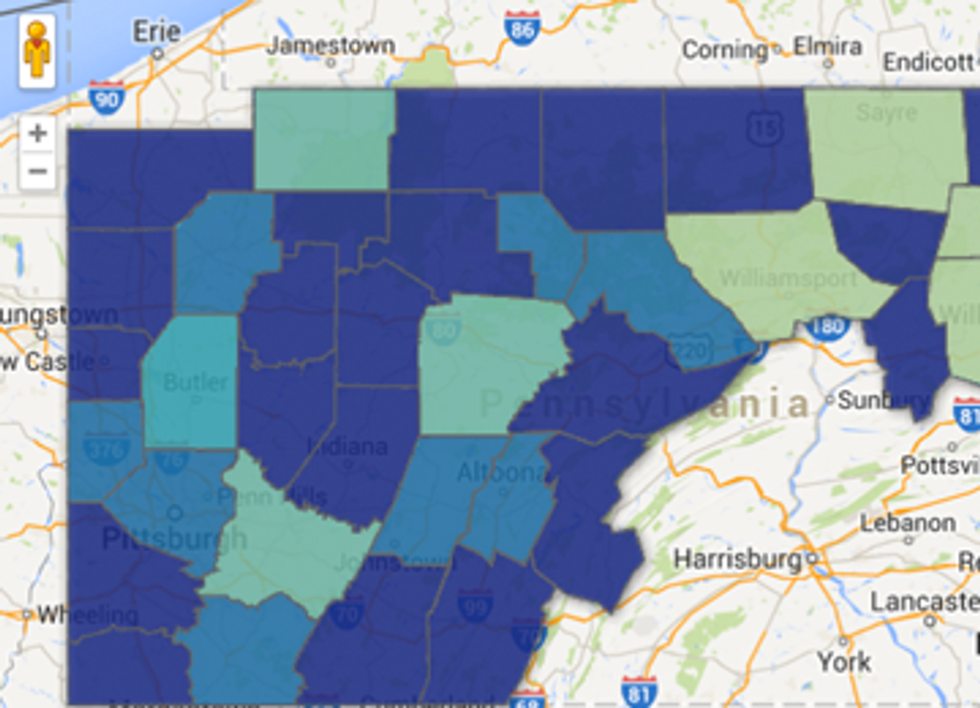 FrackFinder Interactive Map Tracks Fracking Sites in PA