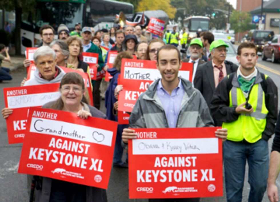 36 Risk Arrest Protesting Keystone XL at Boston Rally