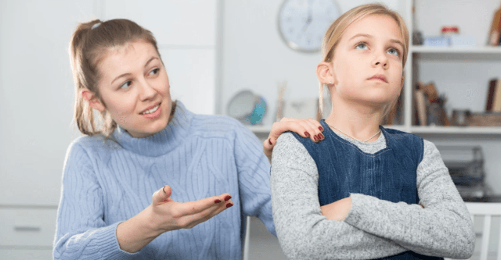 mom and daughter, mom, daughter, offended daughter, daughter won't listen