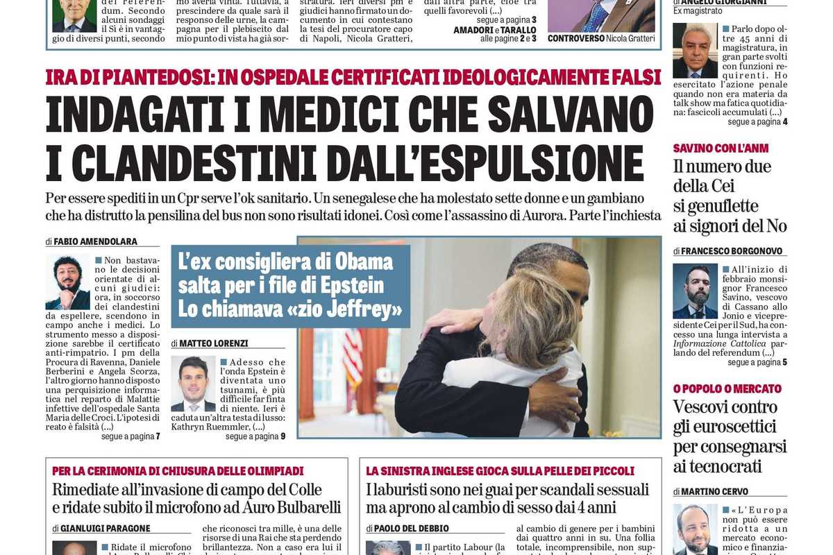 Oggi in edicola