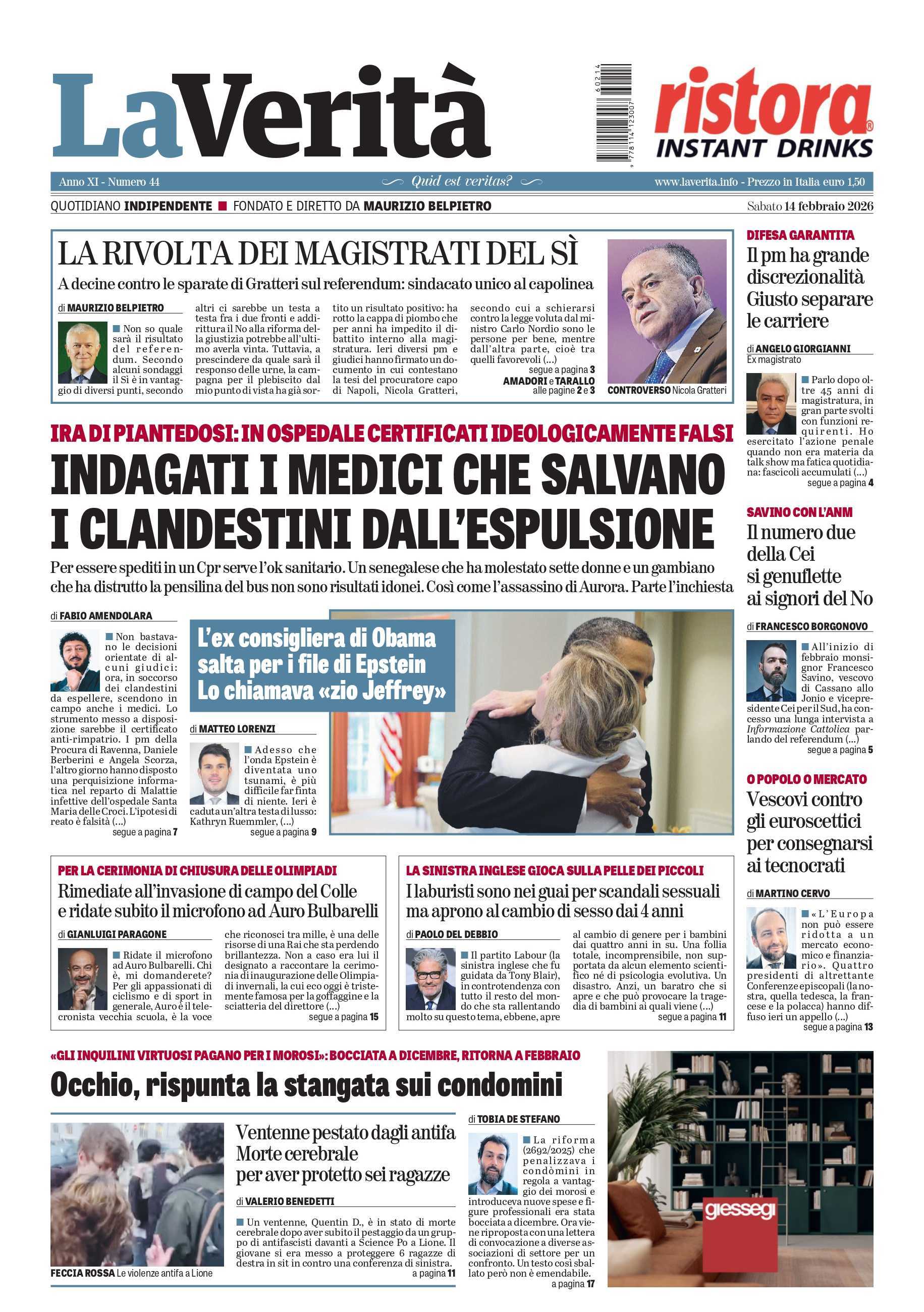 Oggi in edicola