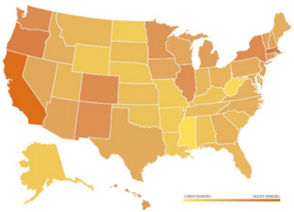 Clean Energy Development: Where Does Your State Rank?