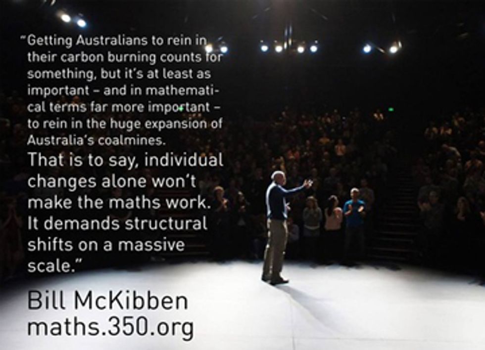 Bill McKibben Inspires Australia to 'Do The Math' for Climate Action
