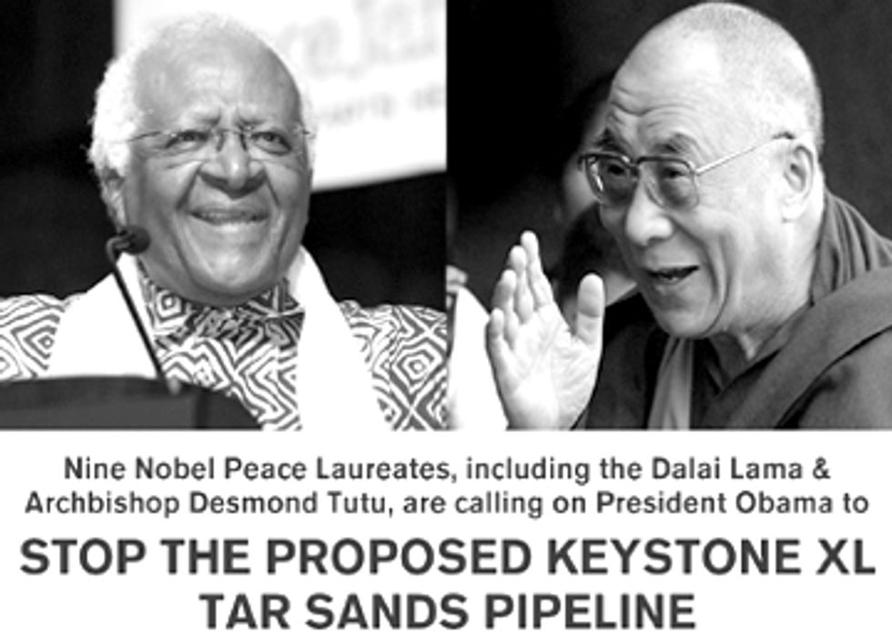 Nobel Laureates to President Obama: Reject Keystone XL and Be On the Right Side of History